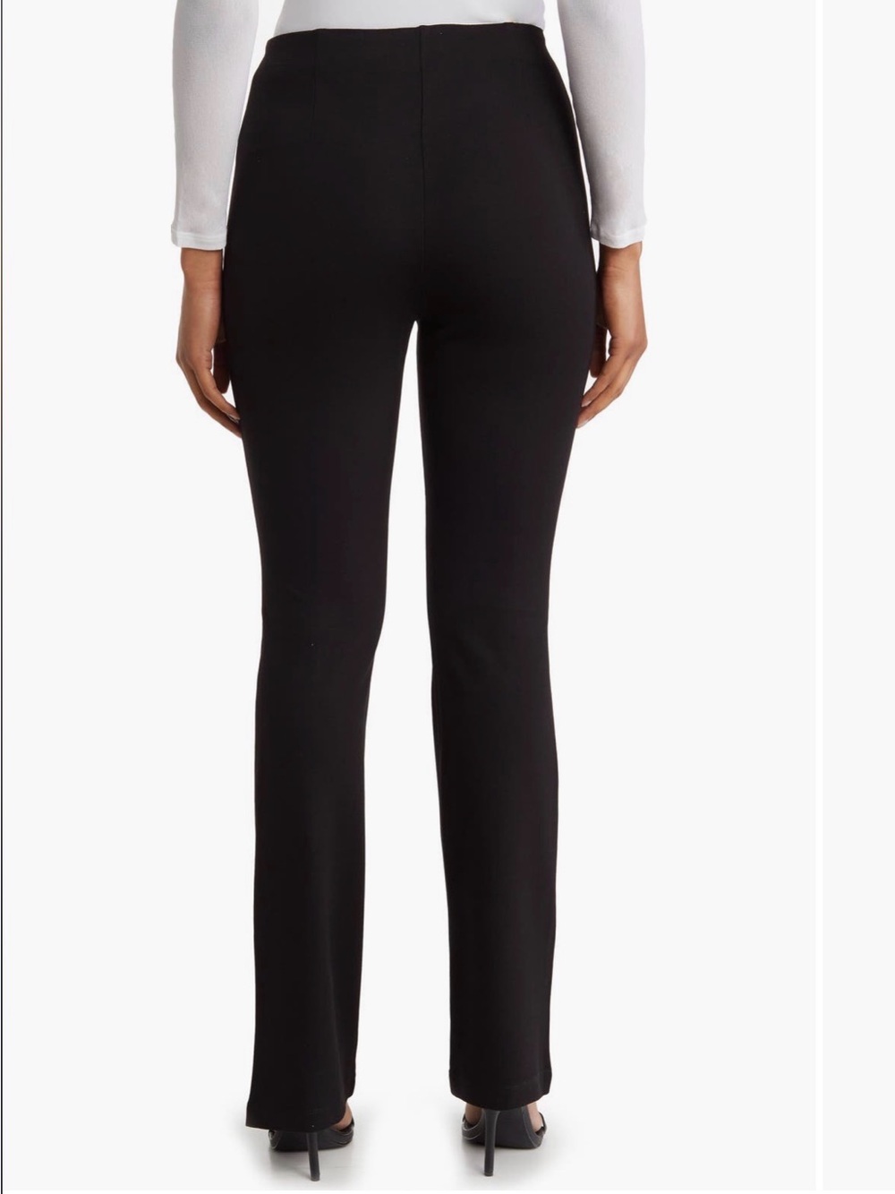 T Tahari Black Tapered Ponte Pants / Size Medium